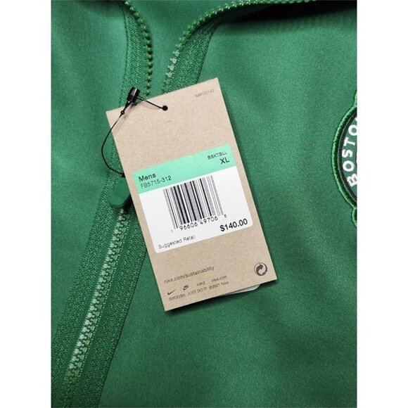 Nike Boston Celtics 2023/24 Authentic Showtime Full-Zip Hoodie FB5715-312 - Picture 10 of 10